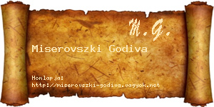 Miserovszki Godiva névjegykártya